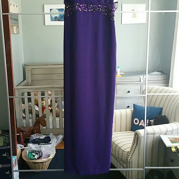 NWT Pamela Rolland Rich Purple Gown - Picture 3 of 8